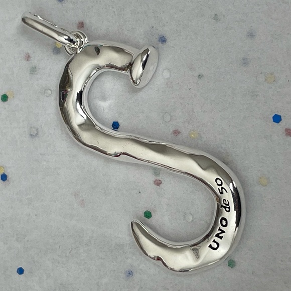 Uno de 50 • Initial S • Silver plated • Large - Picture 7 of 10